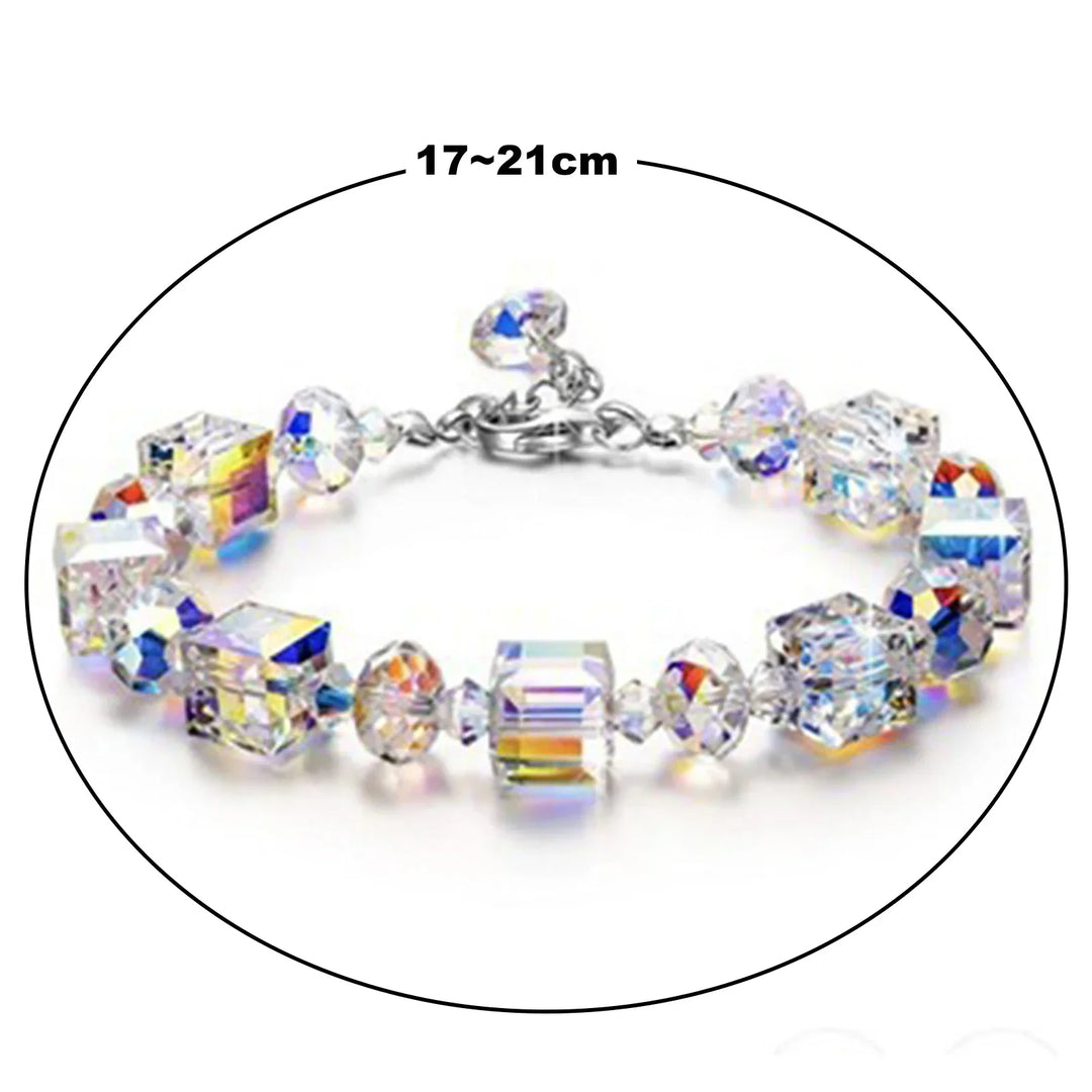 Versatile Cubic Crystal Bracelet-Nora Luxe