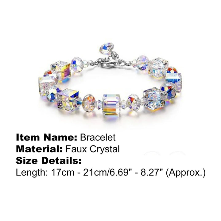 Versatile Cubic Crystal Bracelet-Nora Luxe