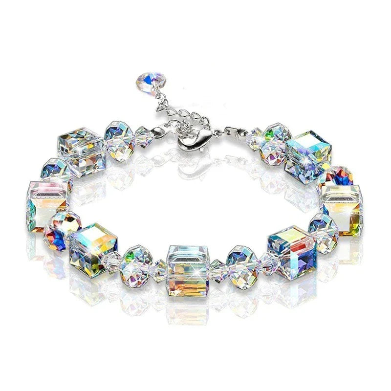 Versatile Cubic Crystal Bracelet-Nora Luxe