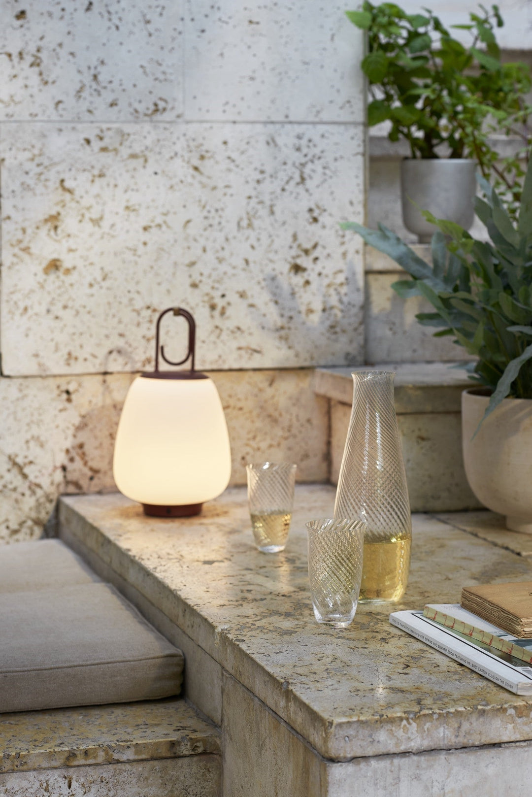 Versatile Patio Lantern - LunaGlow-Red-Nora Luxe