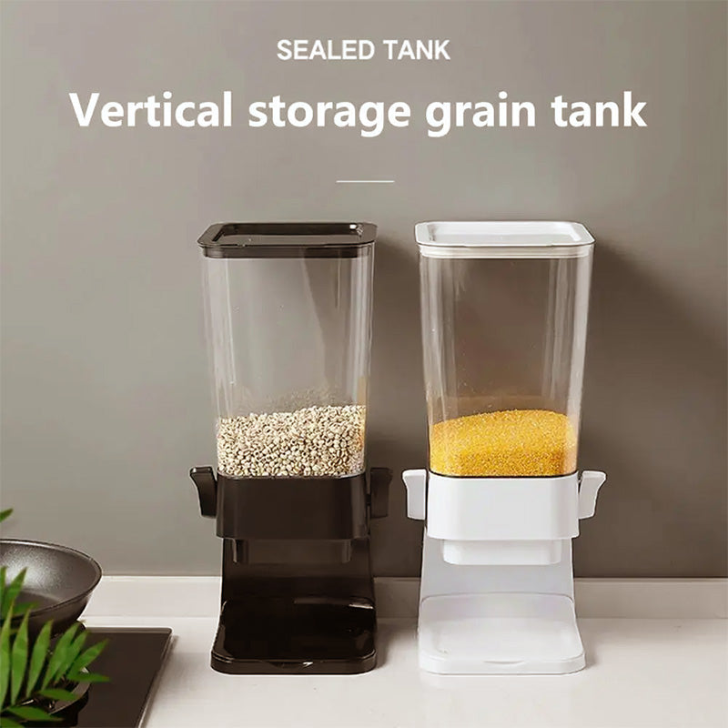 Vertical Grain Dispenser - CerealKeeper-Black-Nora Luxe