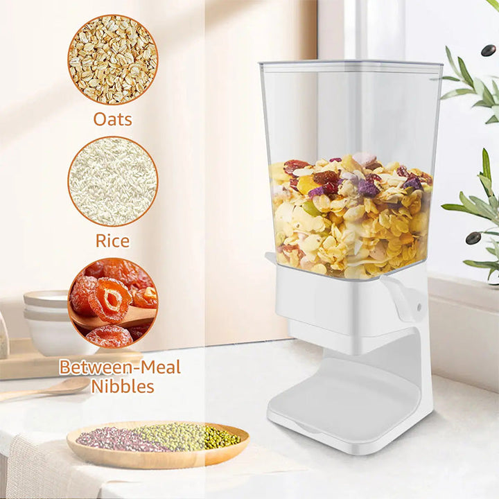 Vertical Grain Dispenser - CerealKeeper-Black-Nora Luxe
