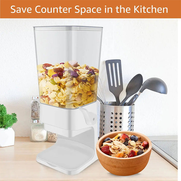 Vertical Grain Dispenser - CerealKeeper-Black-Nora Luxe