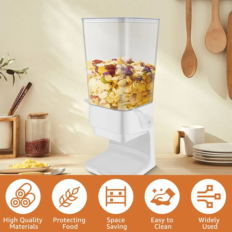 Vertical Grain Dispenser - CerealKeeper-Black-Nora Luxe