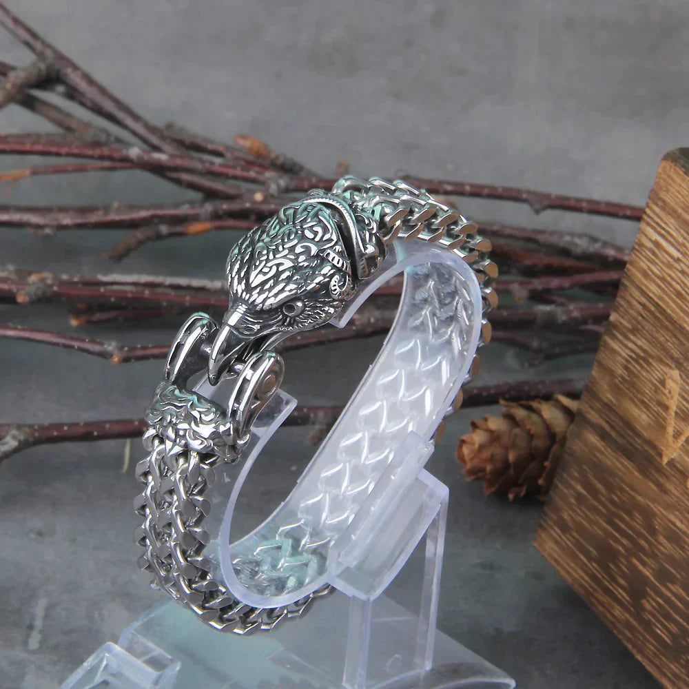 Viking Hunter Bracelet | Unique Nordic Design-Fenrir – The Wolf-Small 19cm-Nora Luxe