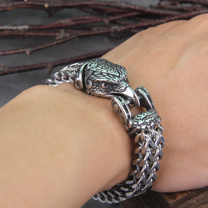 Viking Hunter Bracelet | Unique Nordic Design-Orn – The Eagle-Small 19cm-Nora Luxe
