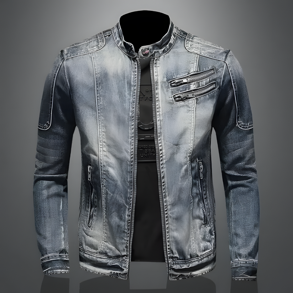 Vintage Denim Jacket for Men - Maverick-XS-Nora Luxe
