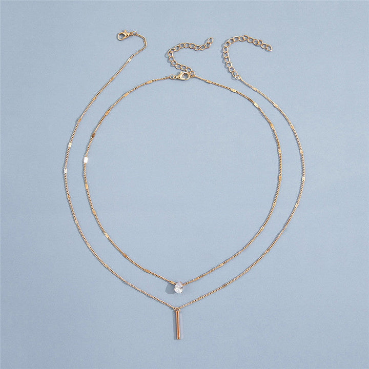 Vintage Gold Pendant Necklace Set | Sparkling Jewellery-Gold-Nora Luxe