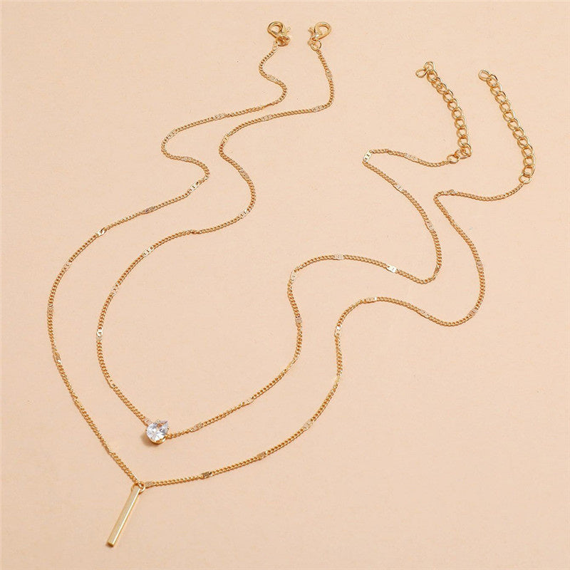 Vintage Gold Pendant Necklace Set | Sparkling Jewellery-Gold-Nora Luxe