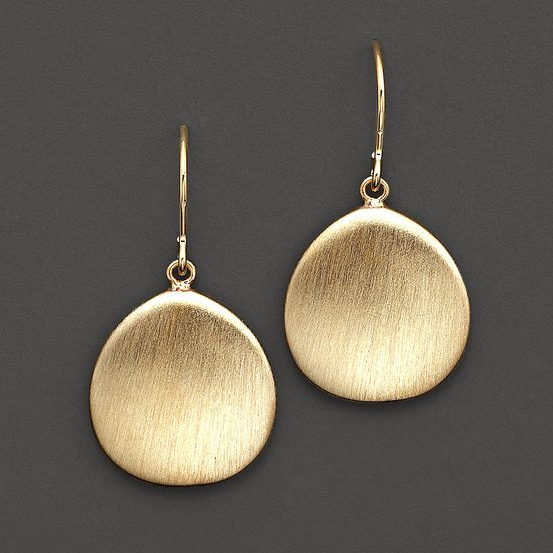 Vintage Gold Record Earrings - Sienna-Nora Luxe