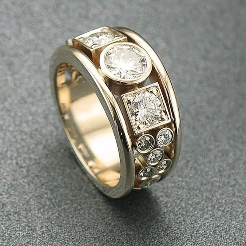 Vintage Gold Zirconia Ring - Isolde-6-Nora Luxe