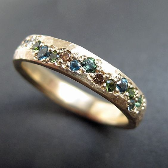 Vintage Golden Colourful Ring - Lysanne-6-Nora Luxe