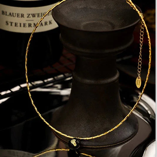 Vintage Golden Crack Necklace - Iris-Nora Luxe