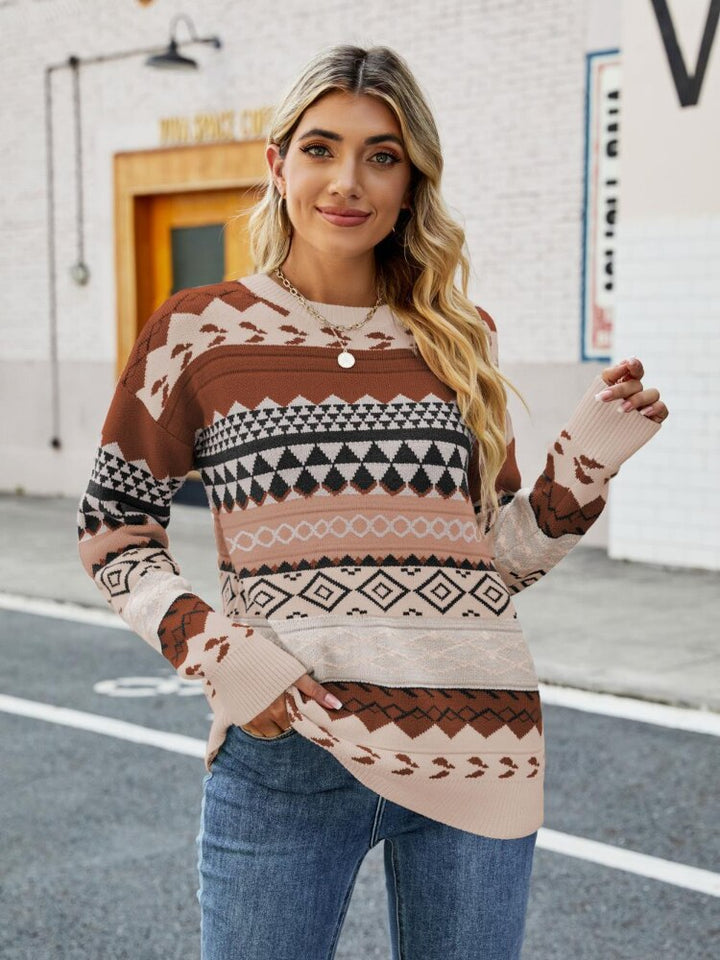 Vintage Ladies Sweater - Sophie-Brown-S-Nora Luxe