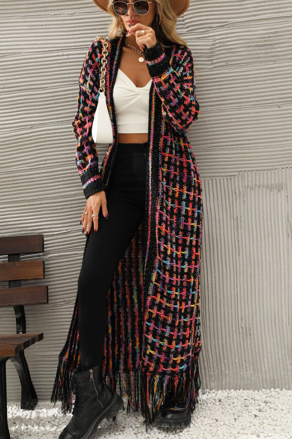 Vintage Lang Vest - Livia-Multicolored-S-Nora Luxe