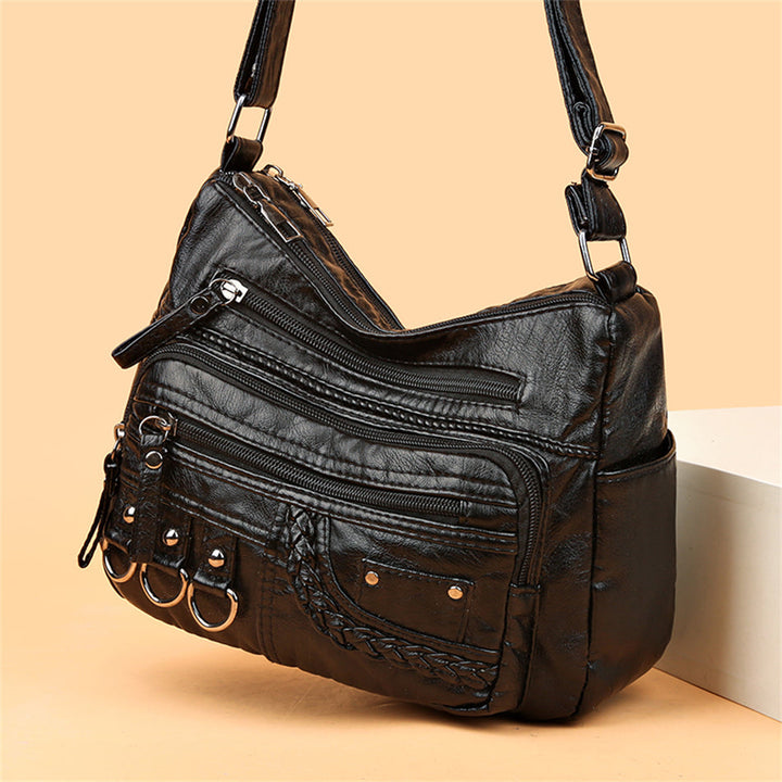 Vintage Leather Ladies Handbag - Isabella-Brown-Nora Luxe