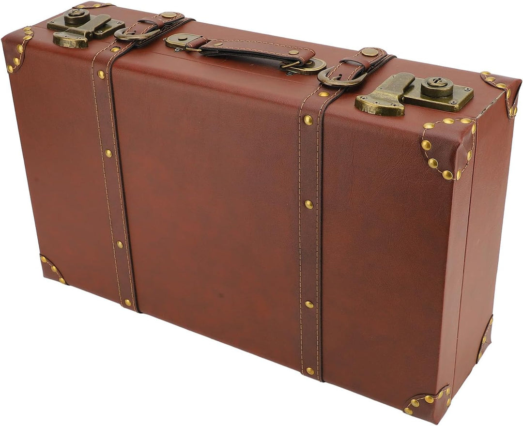 Vintage Leather Carry-On Overnight Case with Alloy Lock – Heritage Brown