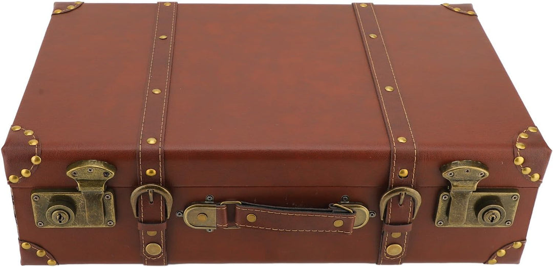 Vintage Leather Carry-On Overnight Case with Alloy Lock – Heritage Brown
