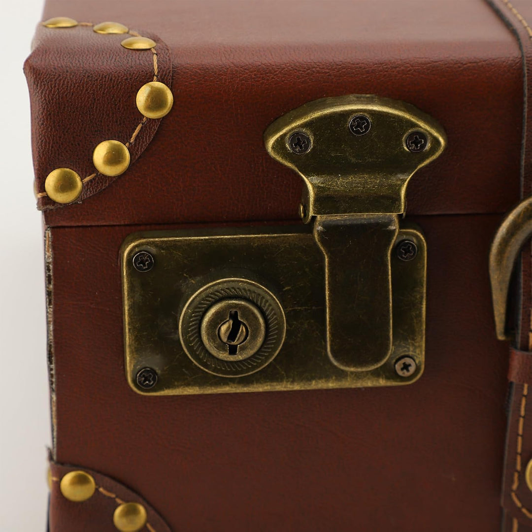 Vintage Leather Carry-On Overnight Case with Alloy Lock – Heritage Brown