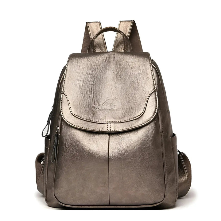 Vintage Leather Women's Backpack - Isabella-Bronze-Nora Luxe