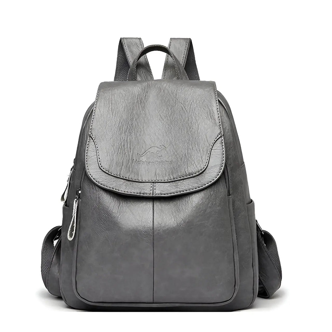 Vintage Leather Women's Backpack - Isabella-Gray-Nora Luxe