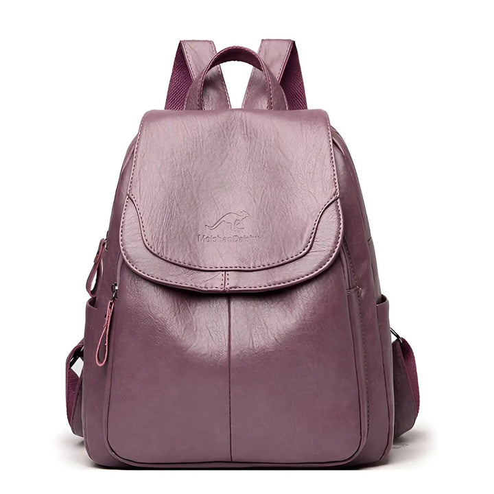 Vintage Leather Women's Backpack - Isabella-Purple-Nora Luxe