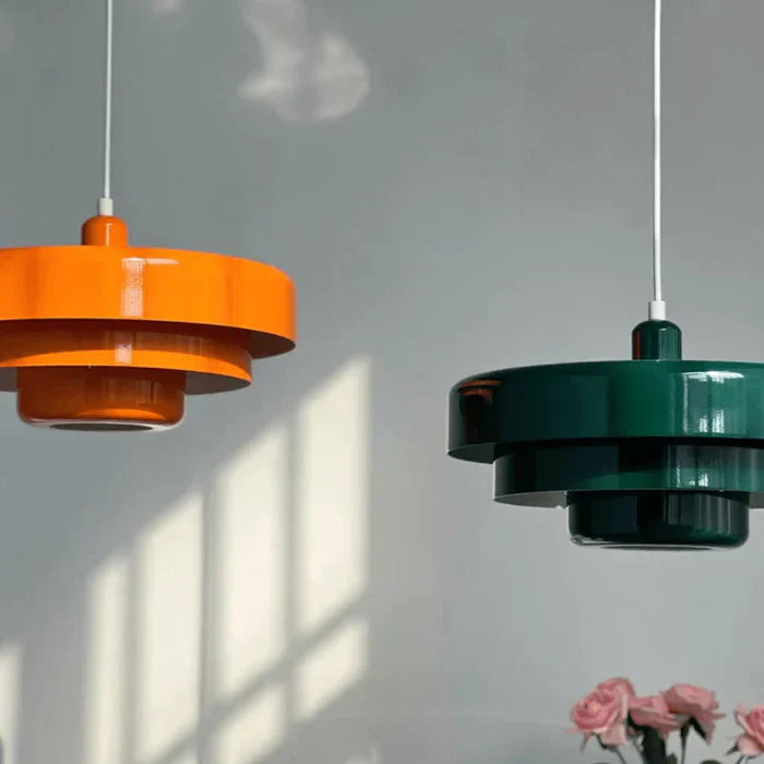 Vintage LED Pendant Light - TimelessGlow-Green-Cool White-Nora Luxe