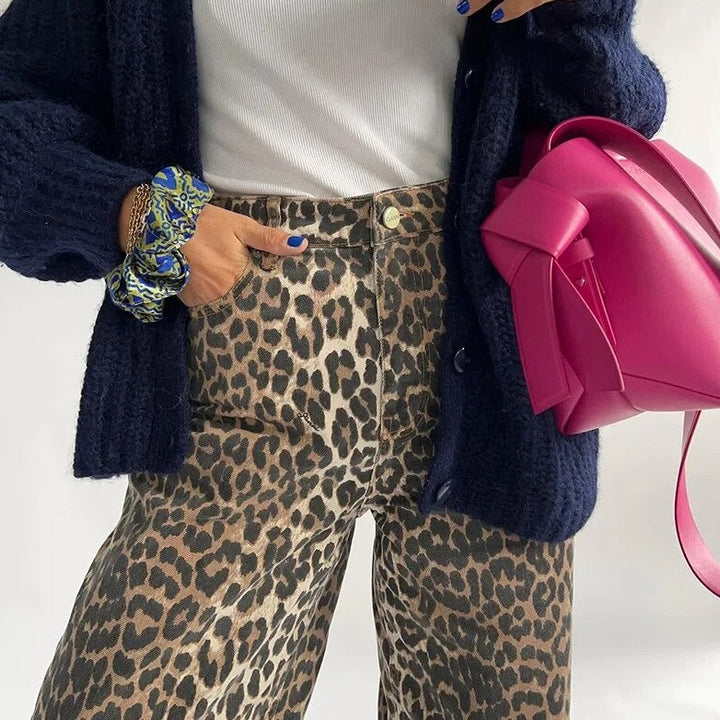 Vintage Leopard Print Jeans - Leona-Leopard-XS-Nora Luxe