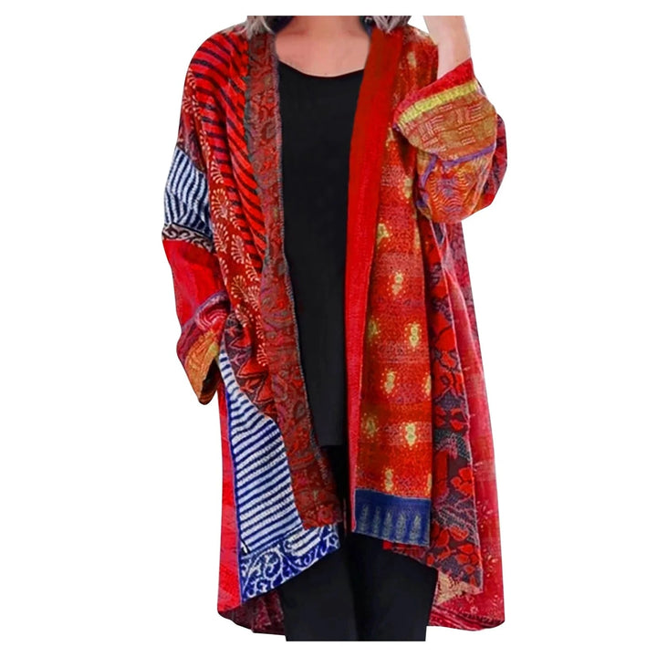 Vintage Long Women's Sweater - Livia-Red-S-Nora Luxe