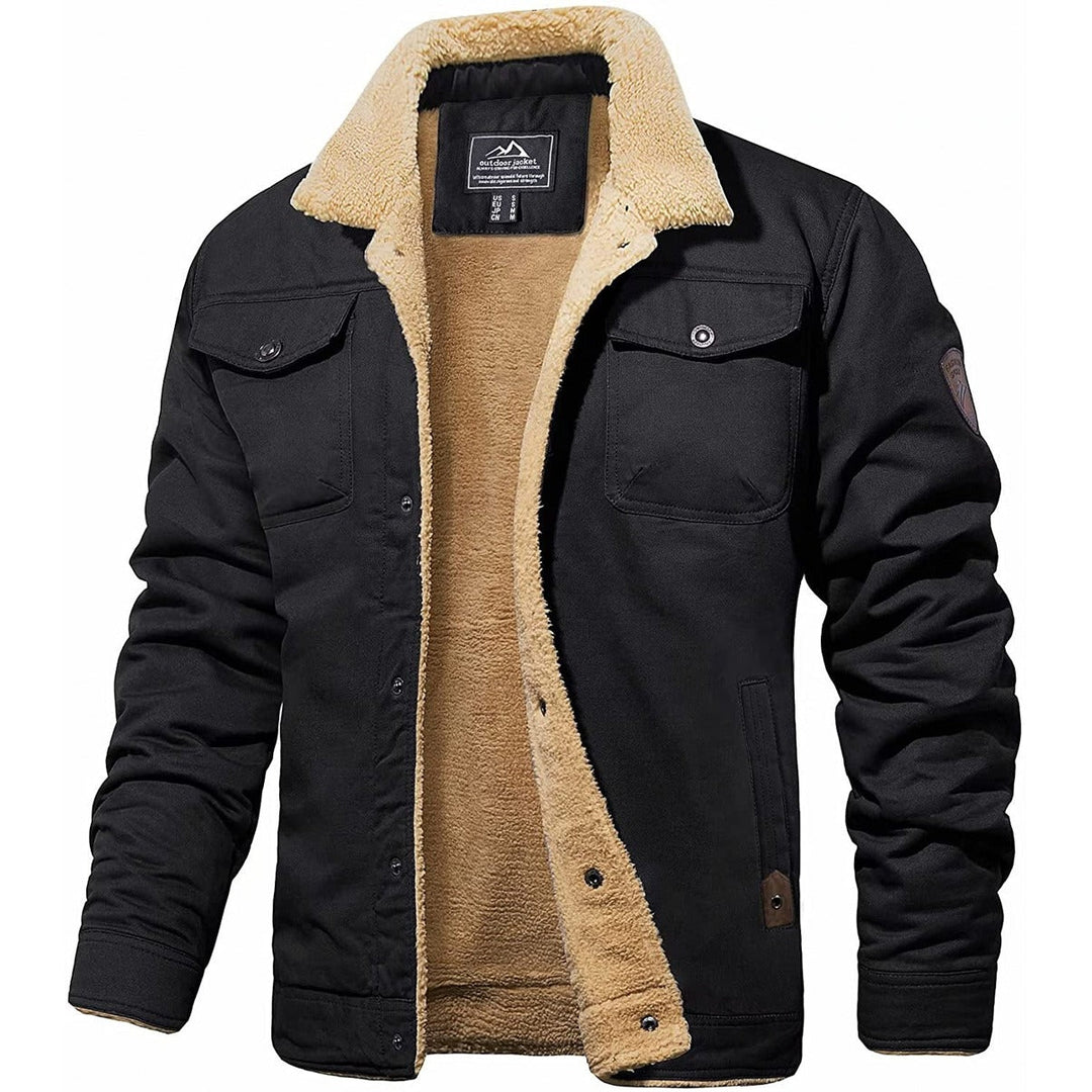 Vintage Men's Bomber Jacket - Olaf-Black-S-Nora Luxe