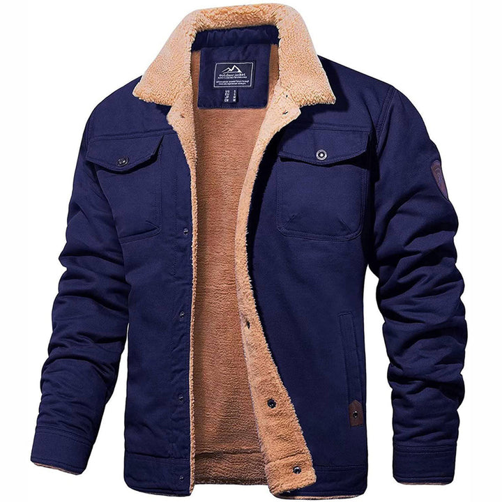 Vintage Men's Bomber Jacket - Olaf-Marine-S-Nora Luxe