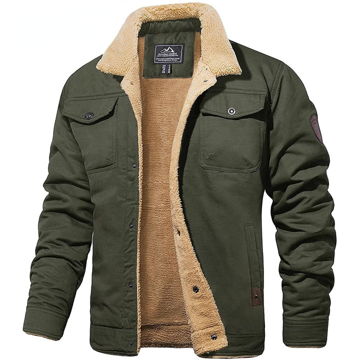 Vintage Men's Bomber Jacket - Olaf-Olive green-S-Nora Luxe