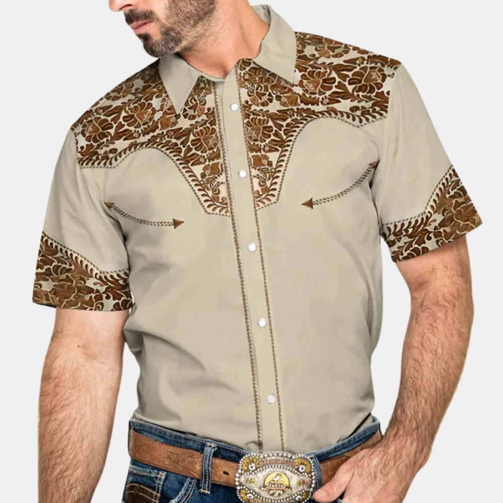 Vintage Men's Shirt - Victor-S-Nora Luxe
