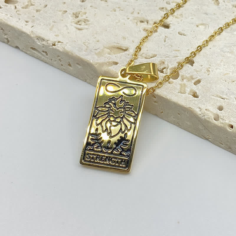 Vintage Tarot Card Lucky Charm - Seraphina-Power-Gold-Nora Luxe
