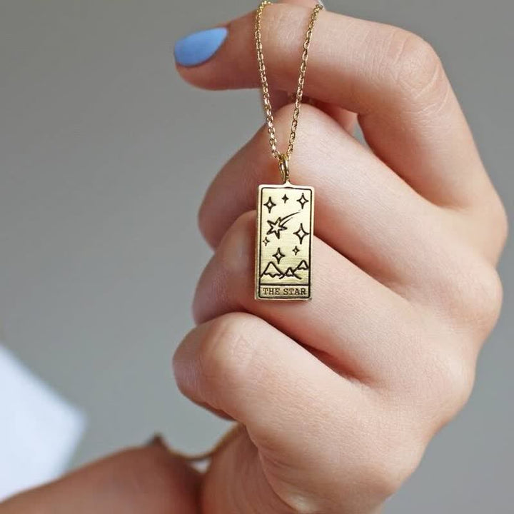 Vintage Tarot Card Lucky Charm - Seraphina-Star-Gold-Nora Luxe