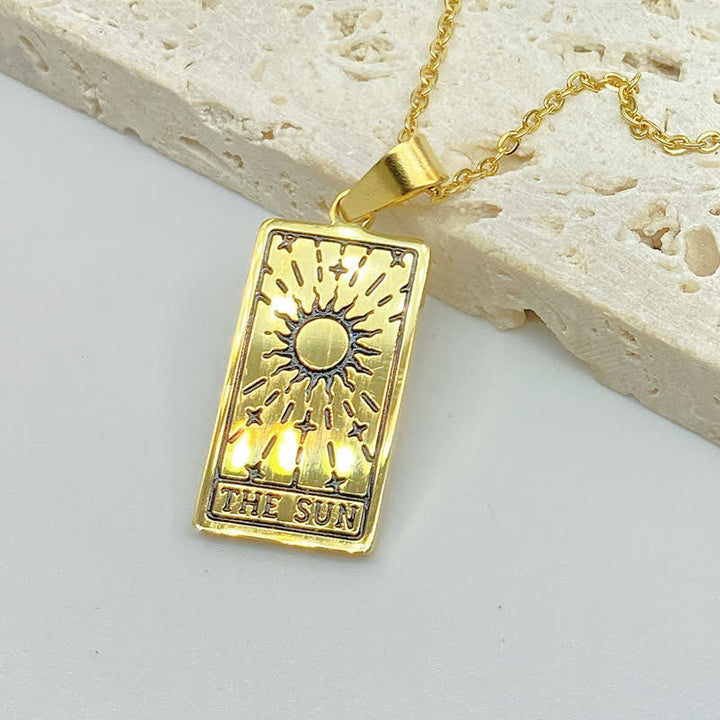 Vintage Tarot Card Lucky Charm - Seraphina-Sun-Gold-Nora Luxe