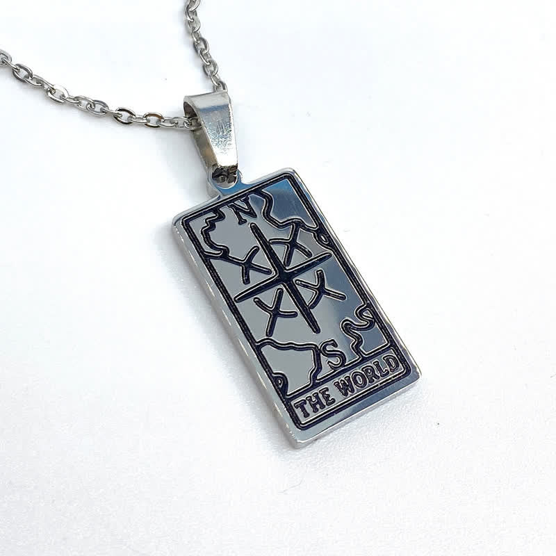 Vintage Tarot Card Lucky Charm - Seraphina-World-Silver-Nora Luxe