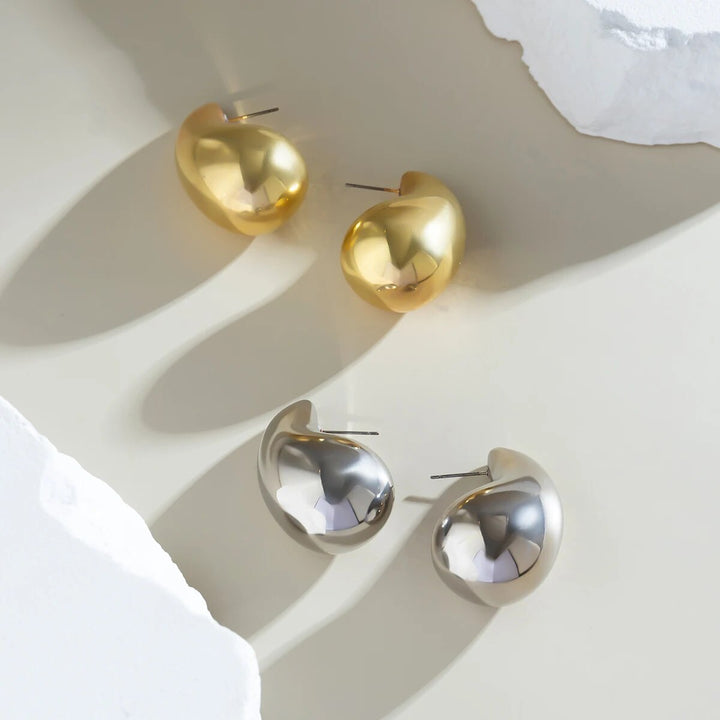 Vintage Teardrop Earrings - Aurielle-Gold-Nora Luxe