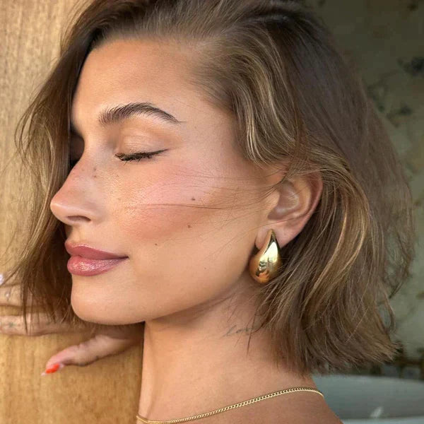 Vintage Teardrop Earrings - Aurielle-Gold-Nora Luxe