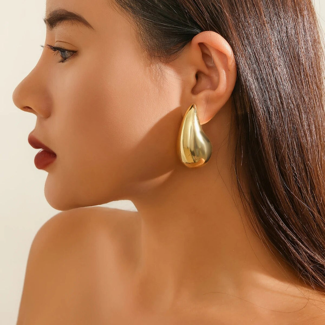 Vintage Teardrop Earrings - Aurielle-Gold-Nora Luxe