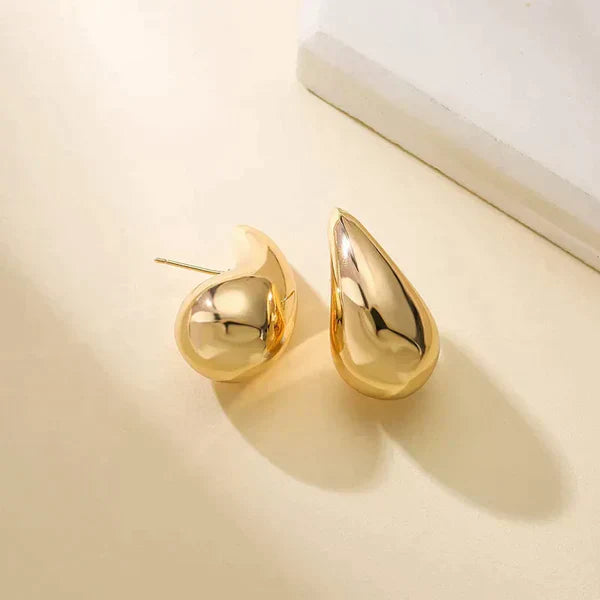 Vintage Teardrop Earrings - Aurielle-Gold-Nora Luxe