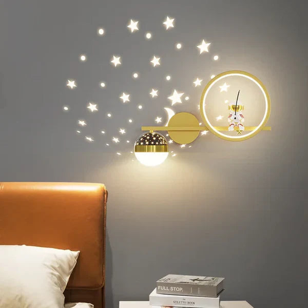 Wall lamp for children's room - GlowNest-Gold Links-Three Colors-Nora Luxe