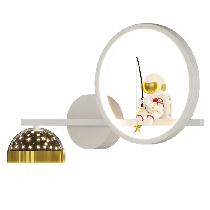 Wall lamp for children's room - GlowNest-White Links-Three Colors-Nora Luxe