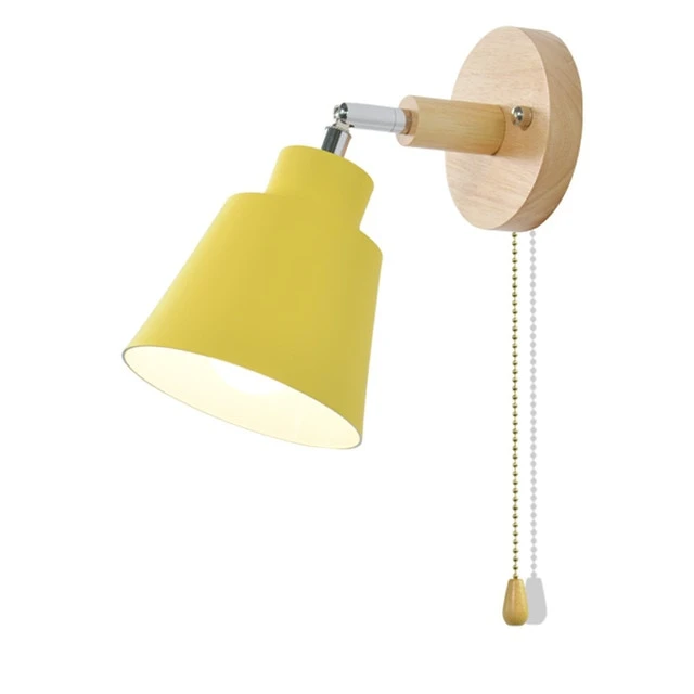 Wall lamp with pull switch - TwistGlow-White-With a toggle switch-Nora Luxe