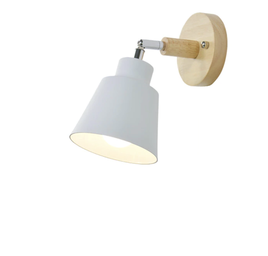 Wall lamp with pull switch - TwistGlow-White-With a toggle switch-Nora Luxe