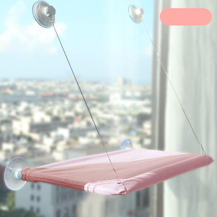 Wall-Mounted Hammock for Pets - SkyNap-Pink 13.78-21.65 inches-Nora Luxe