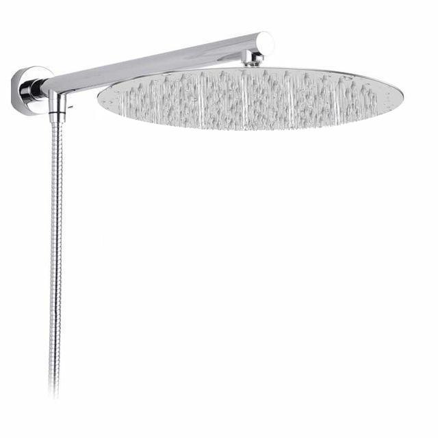 Wall-mounted Rain Shower - RainFlow Ultra-L-Round-Nora Luxe