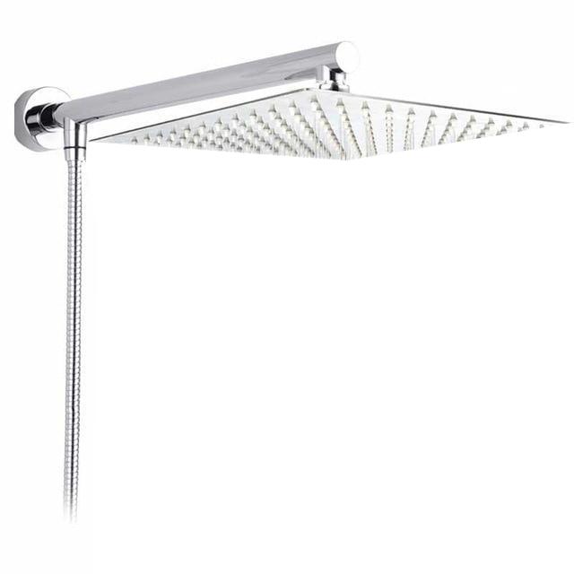 Wall-mounted Rain Shower - RainFlow Ultra-M-Square-Nora Luxe