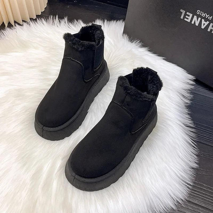 Warm and Comfortable Winter Boots for Women - FrostFlair-Black-3.0-Nora Luxe
