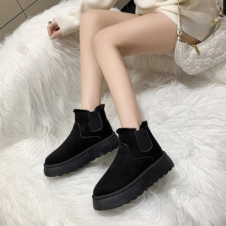 Warm and Comfortable Winter Boots for Women - FrostFlair-Brown-3.0-Nora Luxe